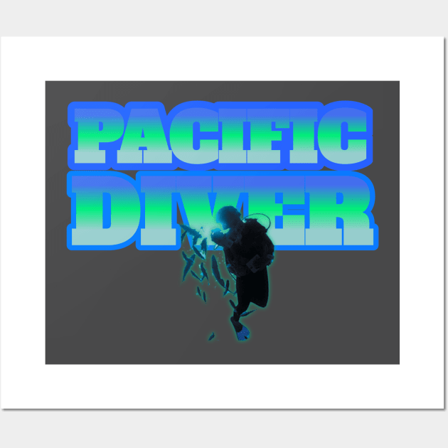 Scuba diving t-shirt designs Wall Art by Coreoceanart